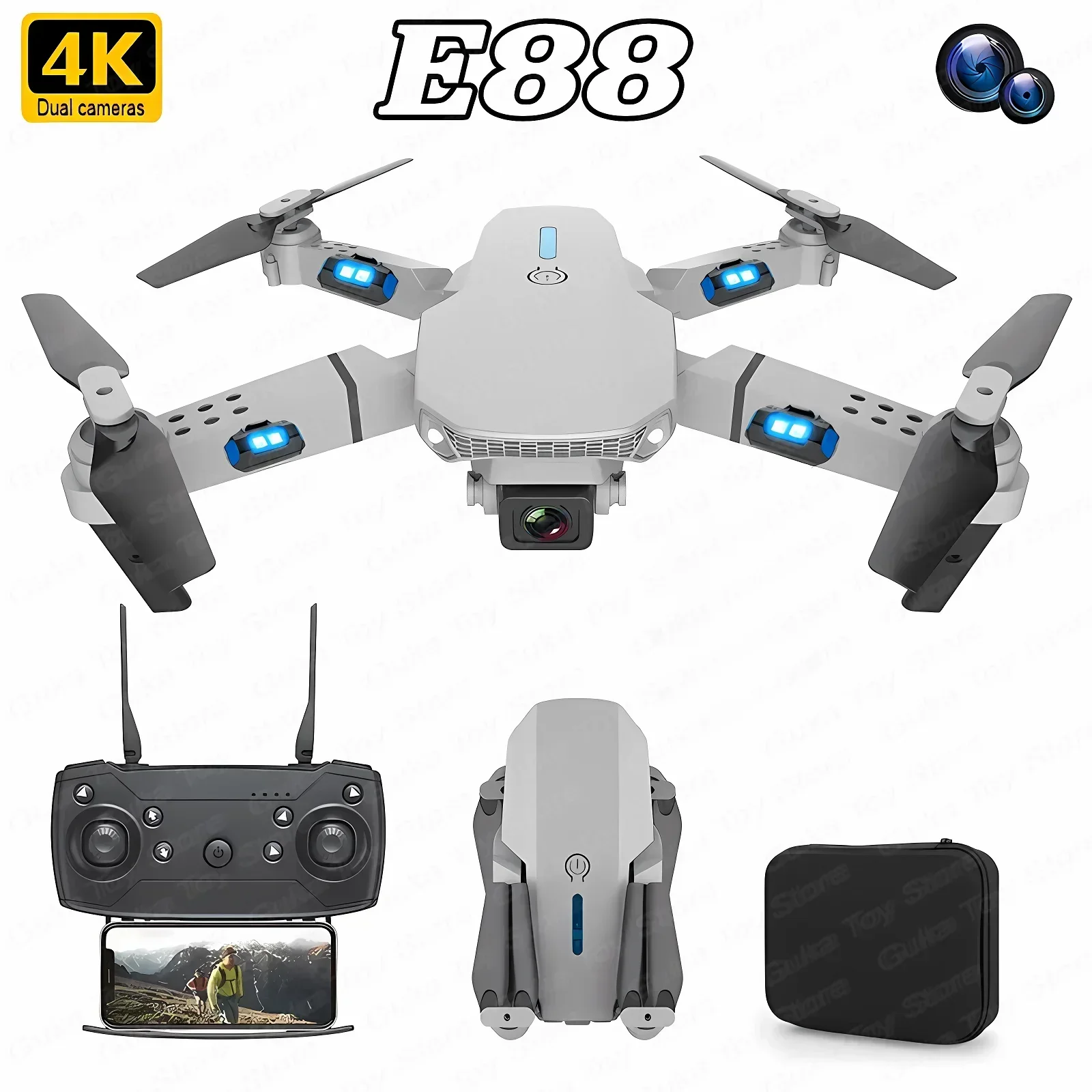 Drone Battery Box - E88 Pro WIFI FPV Drone Groothoek