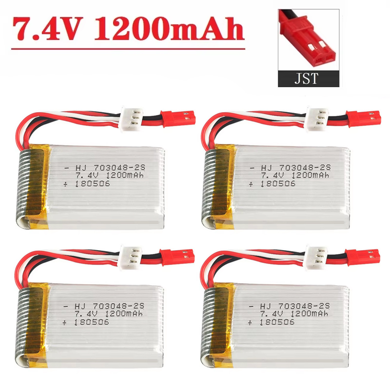 Drone Battery Plate - Lipo-batterij 2S 7,4V 1200mAh 703048 Voor