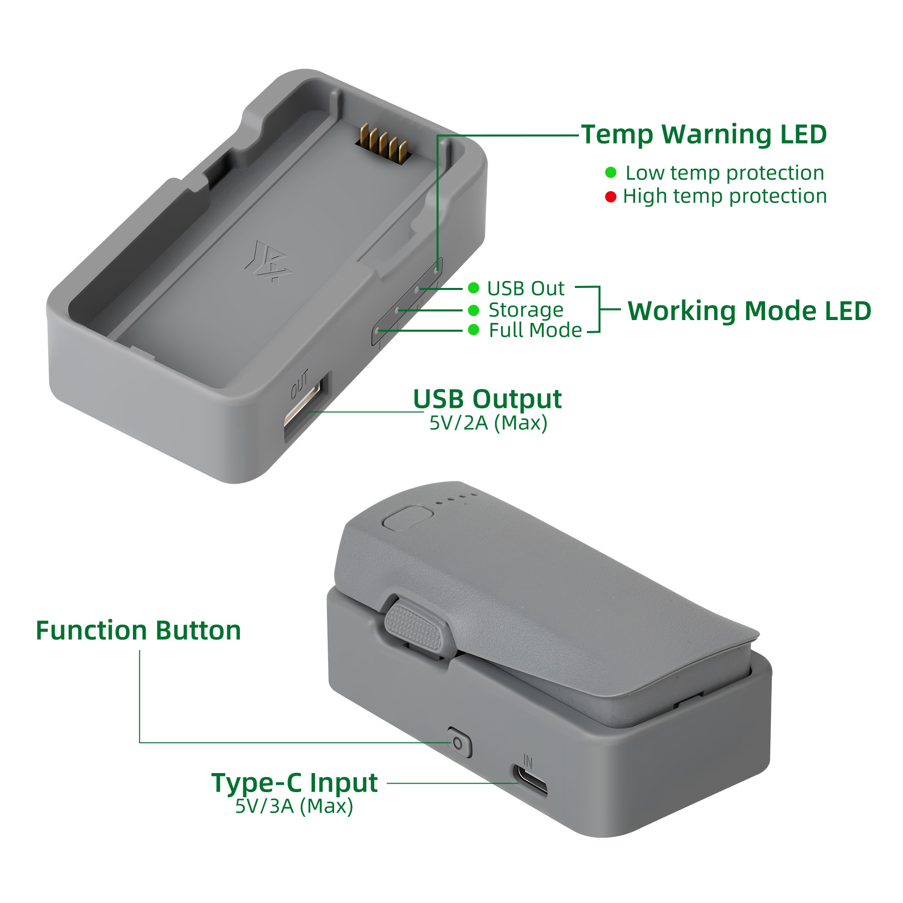 USB-batterijlader voor DJI NEO - Drone Battery Balance Charger recensie en prijs