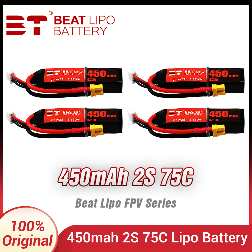 BEAT 2S 7.4V 450mAh 75C LiPo B - Drone Battery Connector recensie en prijs
