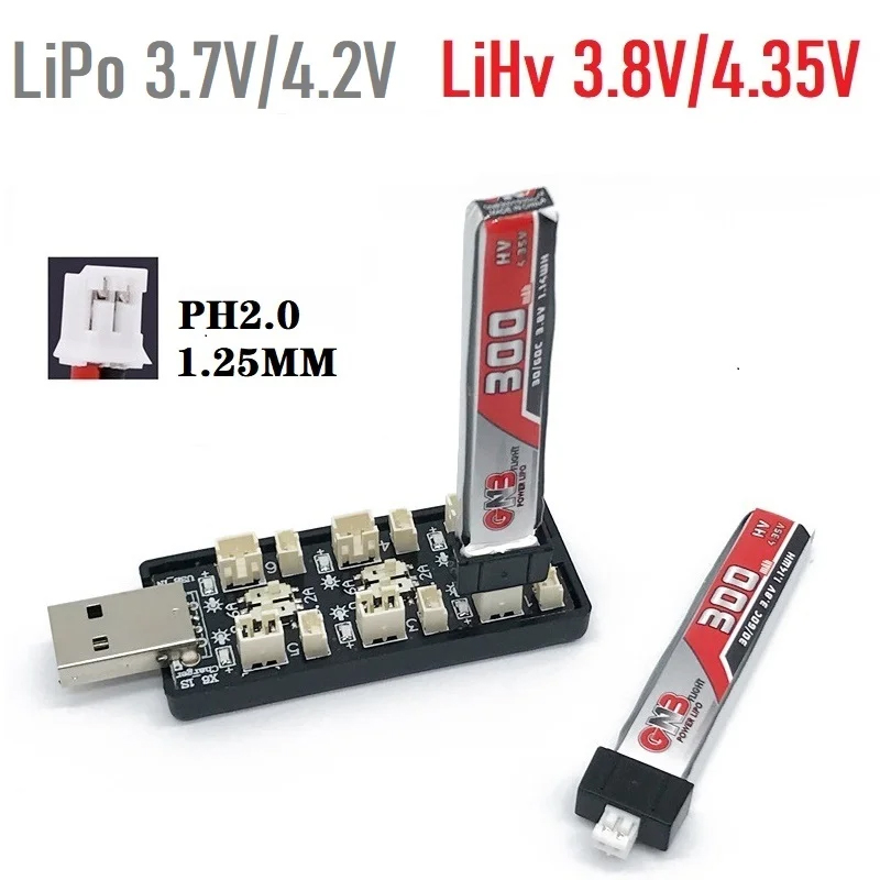 6CH USB 1S LiPo/LiHv 3.7 V/4.2 - Drone Battery Plate recensie en prijs