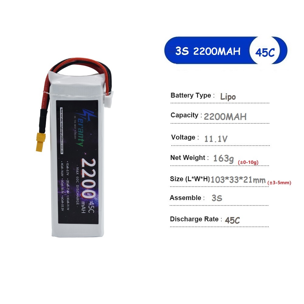 3S 11.1V Lipo Batterij Deans X - Drone Battery 3S recensie en prijs